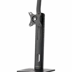 StarTech.com Free Standing Single Monitor Mount, Height Adjustable Ergonomic Monitor Desk Stand, For VESA Mount Displays up to 32