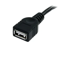 StarTech.com 6 ft Black USB 2.0 Extension Cable A to A - M/F - Extends the your current USB device cable by 6 feet - USBEXTAA6BK