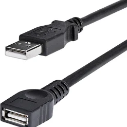 StarTech.com 6 ft Black USB 2.0 Extension Cable A to A - M/F - Extends the your current USB device cable by 6 feet - USBEXTAA6BK