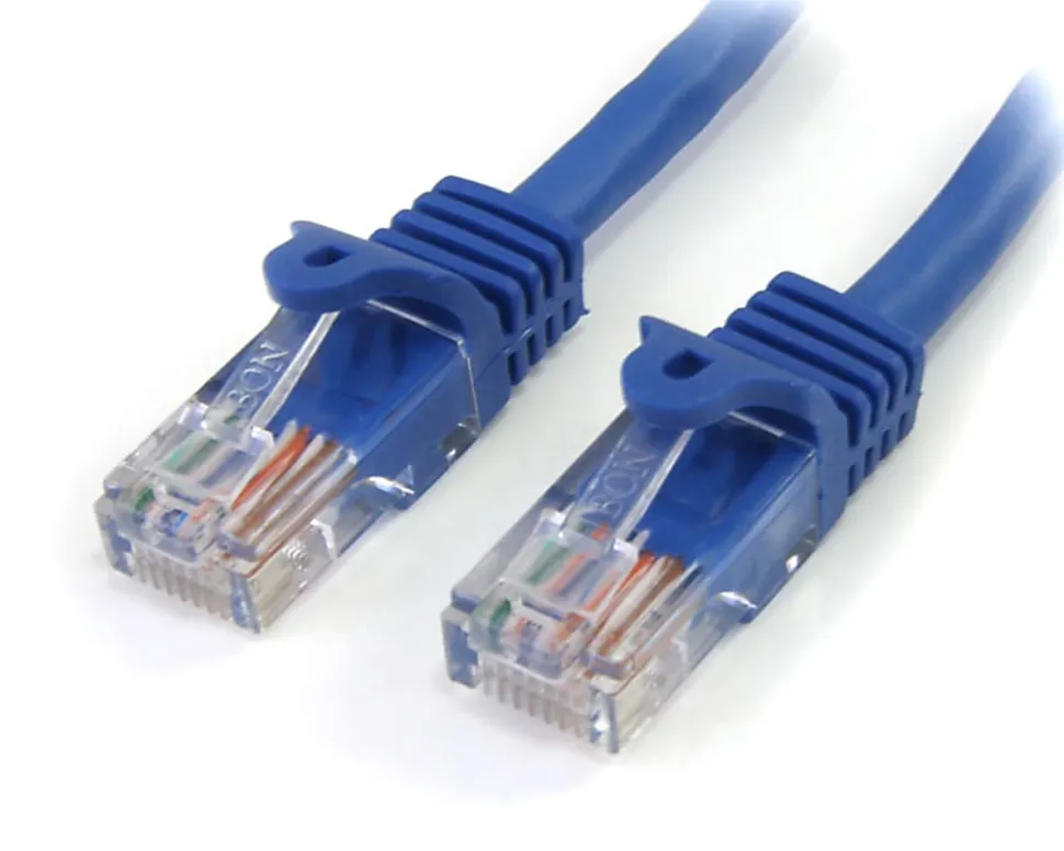 StarTech.com 4 ft Blue Cat5e Snagless UTP Patch Cable - Make Fast Ethernet network connections using this high quality Cat5e Cable, with Powe