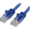 StarTech.com 10 ft Blue Snagless Cat5e UTP Patch Cable - Make Fast Ethernet network connections using this high quality Cat5e Cable, with Powe