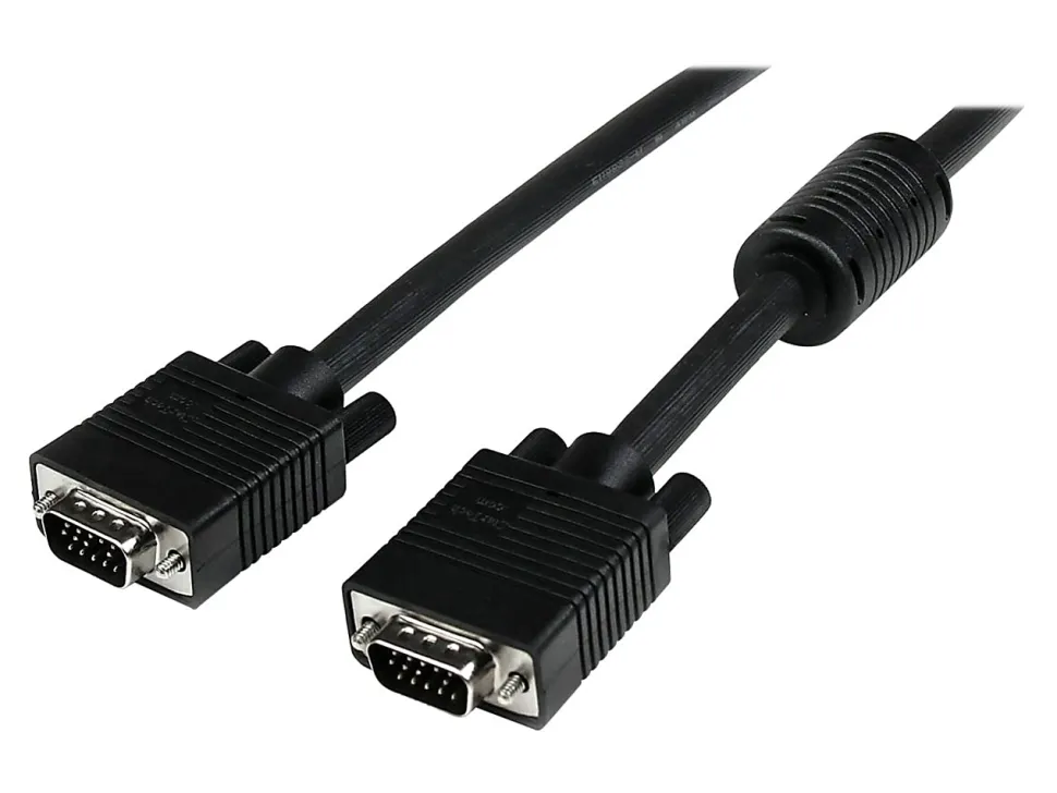 StarTech.com 25 ft Coax High Resolution Monitor VGA Cable - HD15 M/M - VGA cable - HD-15 (VGA) (M) to HD-15 (VGA) (M) - 25 ft - molded - black -