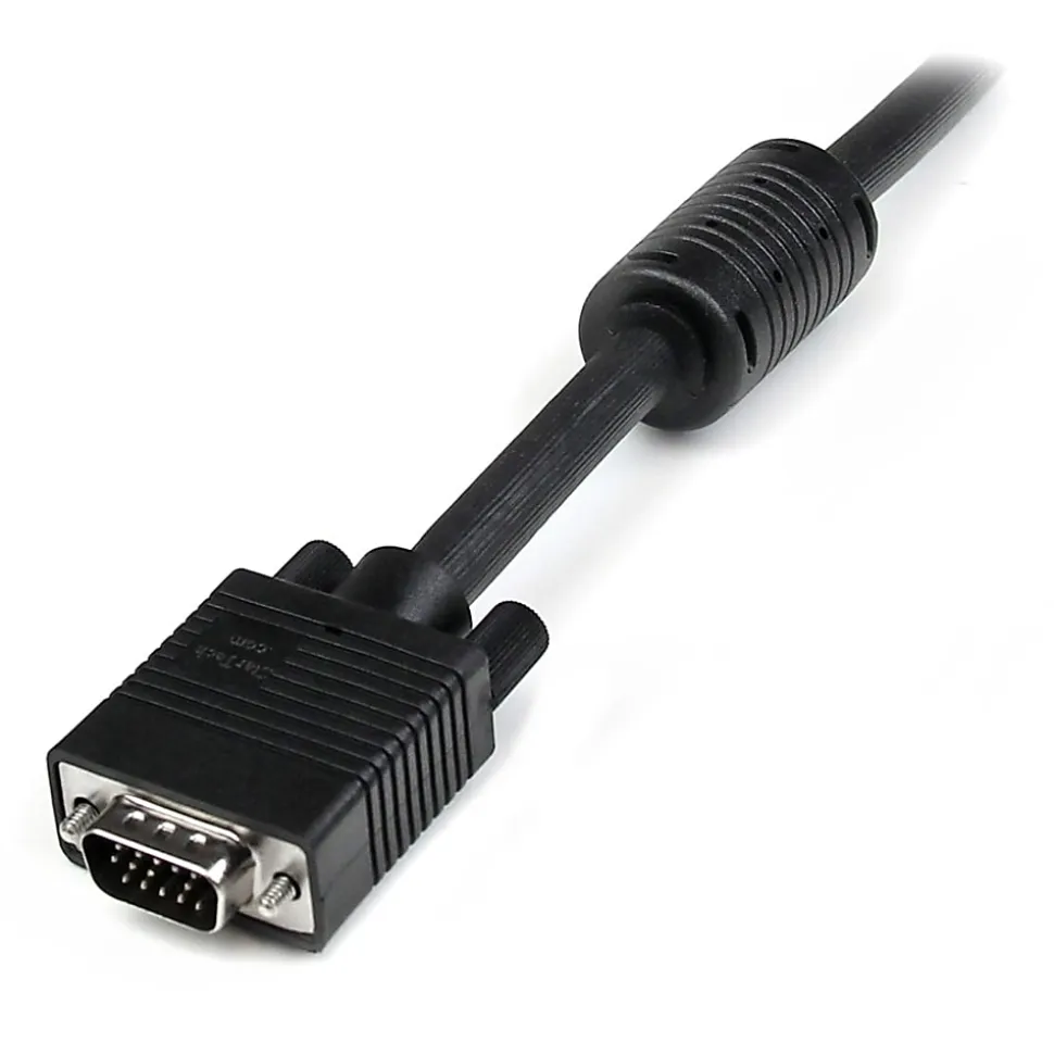 StarTech.com 25 ft Coax High Resolution Monitor VGA Cable - HD15 M/M - VGA cable - HD-15 (VGA) (M) to HD-15 (VGA) (M) - 25 ft - molded - black -
