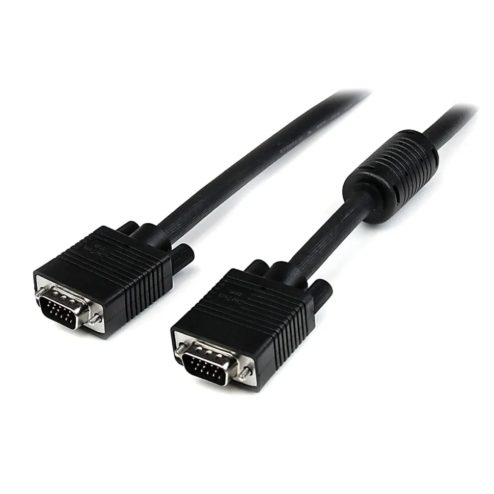 StarTech.com 25 ft Coax High Resolution Monitor VGA Cable - HD15 M/M - VGA cable - HD-15 (VGA) (M) to HD-15 (VGA) (M) - 25 ft - molded - black -