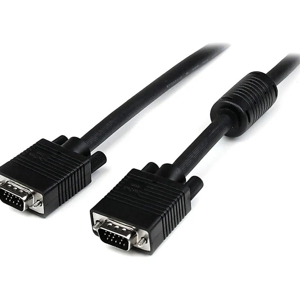 StarTech.com 25 ft Coax High Resolution Monitor VGA Cable - HD15 M/M - VGA cable - HD-15 (VGA) (M) to HD-15 (VGA) (M) - 25 ft - molded - black -