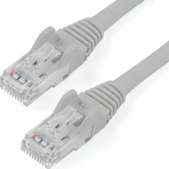 StarTech.com 30ft Gray Cat6 Patch Cable with Snagless RJ45 Connectors - Long Ethernet Cable - 30ft Cat 6 UTP Cable - N6PATCH30GR