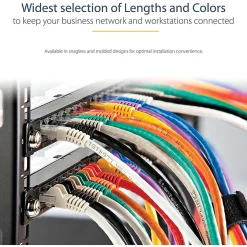 StarTech.com 30ft Gray Cat6 Patch Cable with Snagless RJ45 Connectors - Long Ethernet Cable - 30ft Cat 6 UTP Cable - N6PATCH30GR