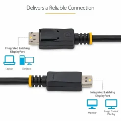 StarTech.com 6ft (2m) DisplayPort 1.2 Cable 10 Pack, 4K x 2K UHD VESA Certified DisplayPort Cable, DP Cable/Cord  - DISPLPORT6L10PK
