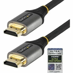 StarTech.com 3ft/1m HDMI 2.1 Cable, Certified Ultra High Speed HDMI Cable 48Gbps, 8K 60Hz/4K 120Hz HDR10+, 8K HDMI Cable, Monitor/Display