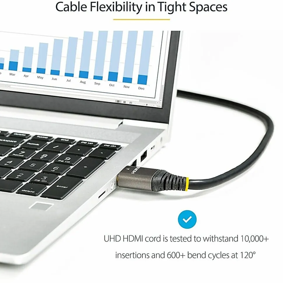 StarTech.com 3ft/1m HDMI 2.1 Cable, Certified Ultra High Speed HDMI Cable 48Gbps, 8K 60Hz/4K 120Hz HDR10+, 8K HDMI Cable, Monitor/Display