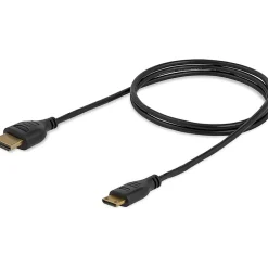 StarTech.com 3ft Mini HDMI to HDMI Cable with Ethernet, 4K 30Hz High Speed Slim Mini HDMI 1.4 (Type-C) Device to HDMI Adapter Cable/Cord