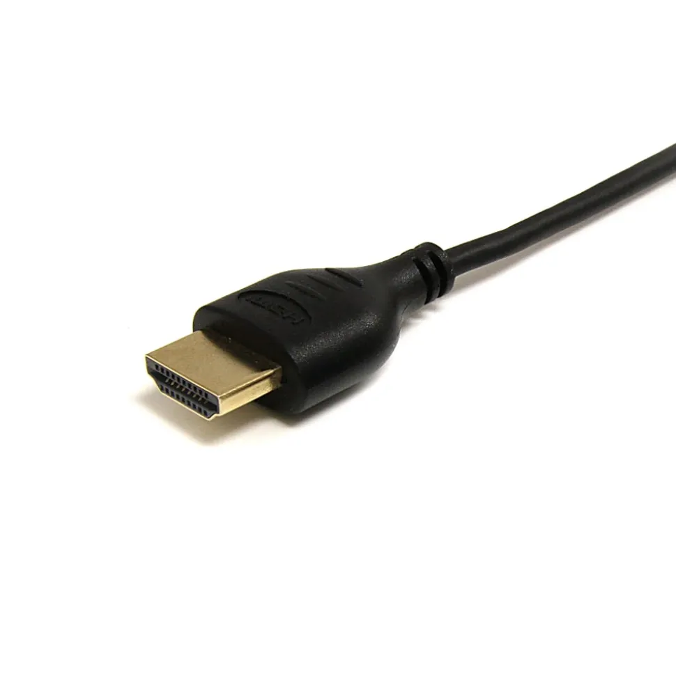 StarTech.com 3ft Mini HDMI to HDMI Cable with Ethernet, 4K 30Hz High Speed Slim Mini HDMI 1.4 (Type-C) Device to HDMI Adapter Cable/Cord