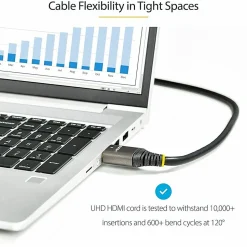 StarTech.com 6ft (2m) Premium Certified HDMI 2.0 Cable, High Speed Ultra HD 4K 60Hz HDMI Cable with Ethernet, HDR10, UHD HDMI Monitor Cord - HDMMV2M