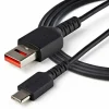 StarTech.com 3ft (1m) Secure Charging Cable, USB-A to USB-C Data Blocker Charge-Only Cable, Secure Charger Adapter Cable  - USBSCHAC1M
