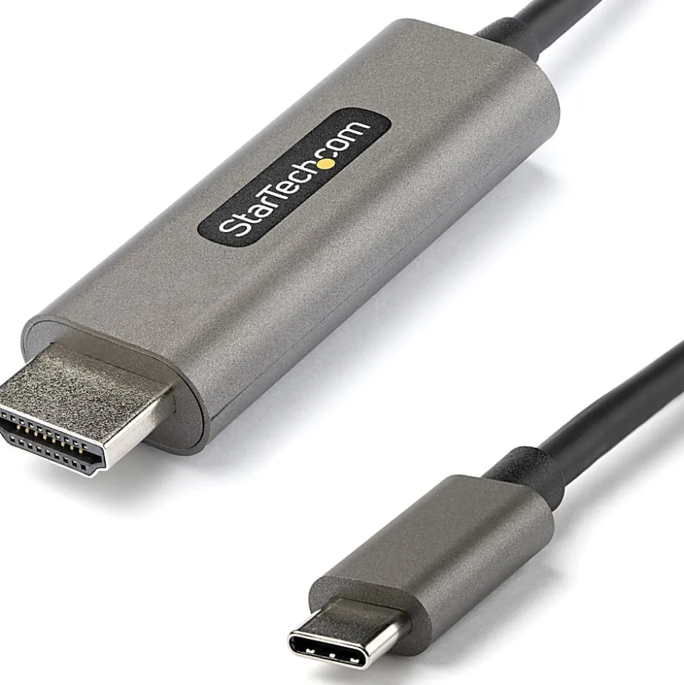 StarTech.com 6ft (2m) USB C to HDMI Cable 4K 60Hz with HDR10, Ultra HD USB Type-C to HDMI 2.0b Video Adapter Cable, DP 1.4 Alt Mode HBR3
