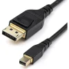 StarTech.com 6ft 2m VESA Certified Mini DisplayPort to DisplayPort 1.4 Cable, 8K 60Hz HBR3 HDR, Super UHD 4K 120Hz, mDP to DP Slim Cord