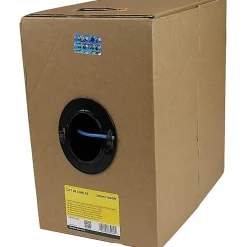 StarTech.com 1000 ft Roll of Blue Plenum CMP Cat5e Solid UTP Bulk Cable  - Cat5e Bulk Cable - Cat5e Plenum Cable - WIR5ECMPBL