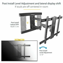 StarTech.com Full Motion TV Wall Mount - For up to 80