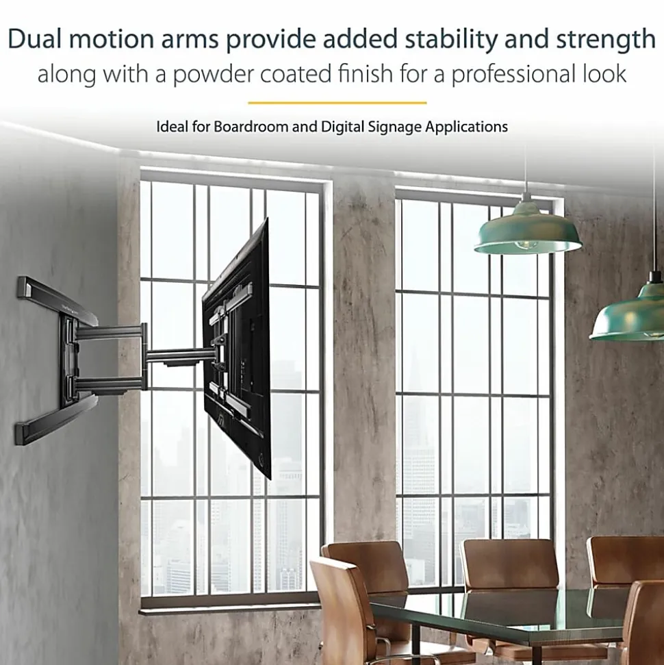 StarTech.com Full Motion TV Wall Mount - For up to 80" VESA Mount Displays - Articulating Arm - Steel - FPWARTS1