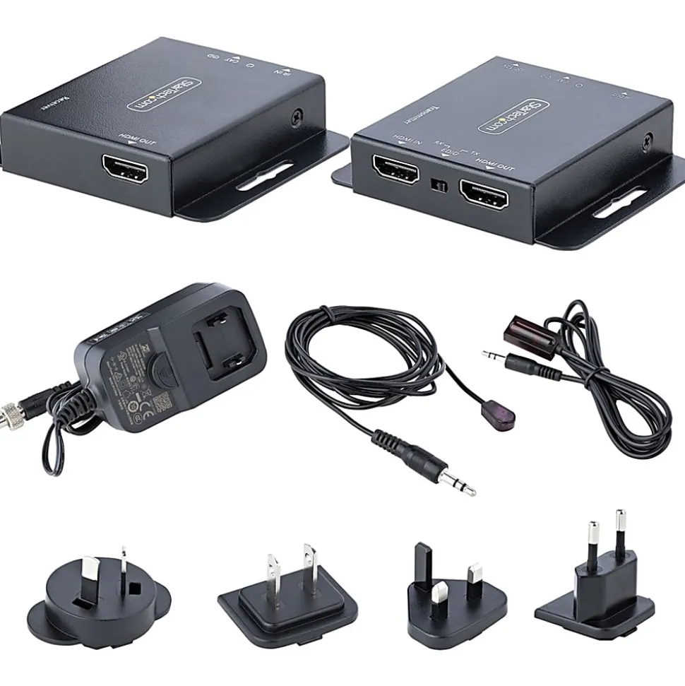 StarTech.com HDMI Extender over CAT6/CAT5, 4K 30Hz/130ft (40m) or 1080p 60Hz/230ft (70m) Video Extender