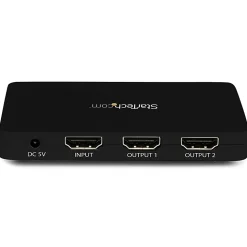 StarTech.com HDMI Splitter 1 In 2 Out - 4k 30Hz - 2 Port - Aluminum - HDMI Multi Port - HDMI Audio Splitter - ST122HD4K