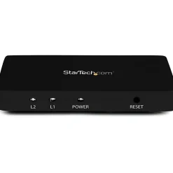StarTech.com HDMI Splitter 1 In 2 Out - 4k 30Hz - 2 Port - Aluminum - HDMI Multi Port - HDMI Audio Splitter - ST122HD4K