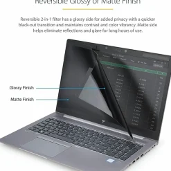 StarTech.com 15 in Laptop Privacy Screen - Matte or Glossy - Magnetic - Laptop Security Screen Filter (PRIVSCNLT15)