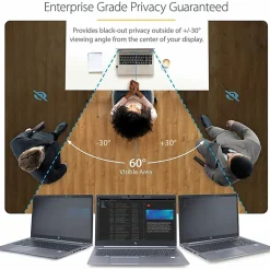 StarTech.com 15 in Laptop Privacy Screen - Matte or Glossy - Magnetic - Laptop Security Screen Filter (PRIVSCNLT15)