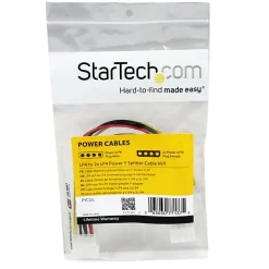 StarTech.com LP4 to 2x LP4 Power Y Splitter Cable - Power cable - 4 pin internal power (F) - 4 pin internal power (M)