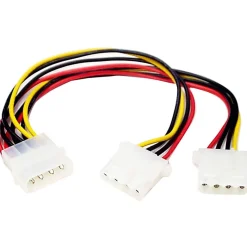 StarTech.com LP4 to 2x LP4 Power Y Splitter Cable - Power cable - 4 pin internal power (F) - 4 pin internal power (M)