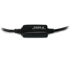 StarTech.com 9 m / 30 ft Active USB A to B Cable - M/M - Black USB 2.0 A to B Cord - Printer Cable - Extension USB Cable (USB2HAB30AC)