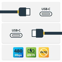 StarTech.com 1 m / 3.3 ft USB C Cable - Hight Quality USB 2.0 Type C Cable - White - Durable USB Charging Cable (RUSB2CC1MW)