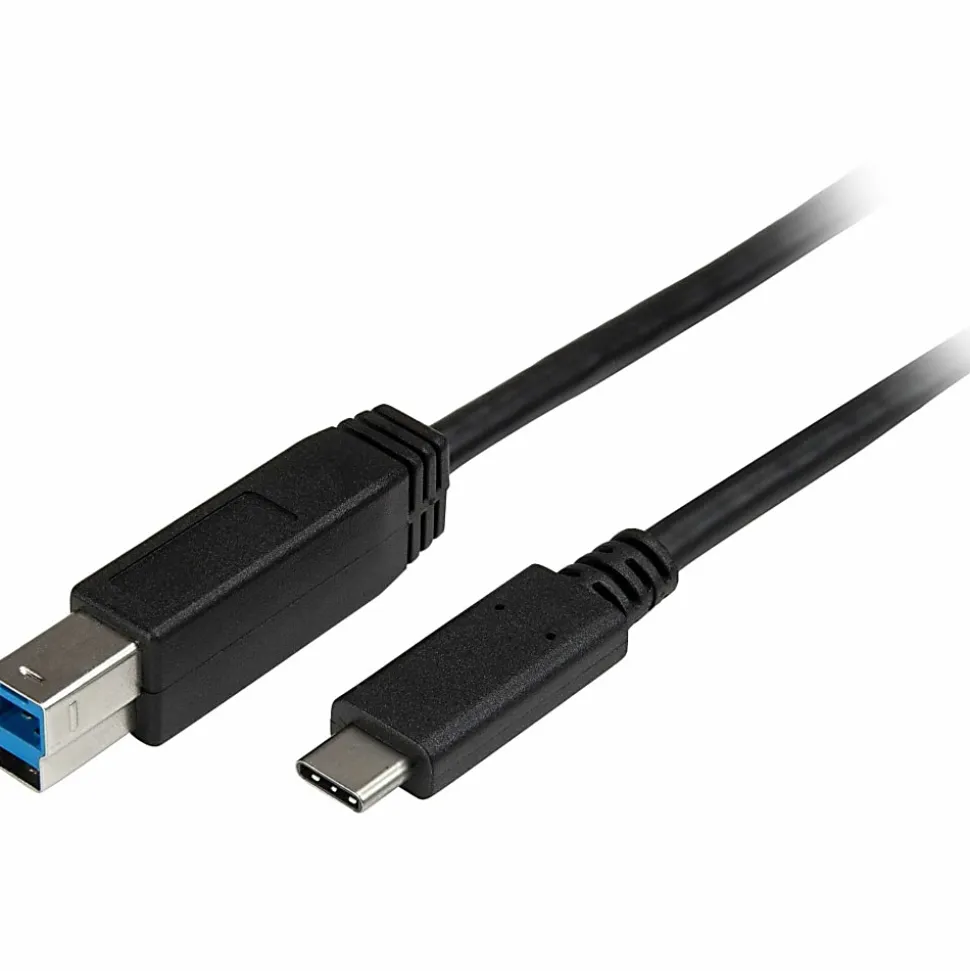 StarTech.com 2m 6 ft USB C to USB B Printer Cable - M/M - USB 3.0 (5Gbps) USB B Cable - USB C to USB B Cable - USB315CB2M