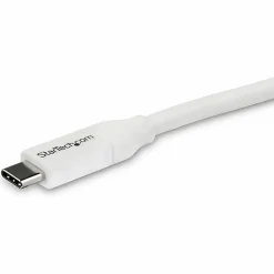 StarTech.com 4m 13 ft USB C to USB C Cable w/ 5A PD - M/M - White - USB 2.0 - USB-IF Certified - USB Type C Cable - USB2C5C4MW