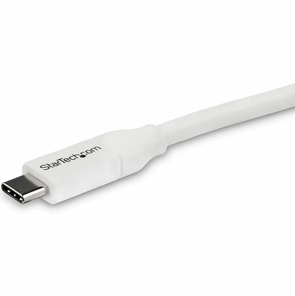 StarTech.com 4m 13 ft USB C to USB C Cable w/ 5A PD - M/M - White - USB 2.0 - USB-IF Certified - USB Type C Cable - USB2C5C4MW