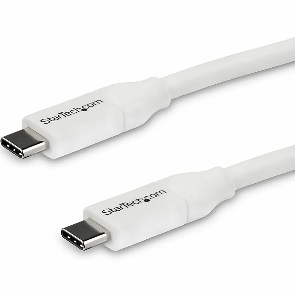 StarTech.com 4m 13 ft USB C to USB C Cable w/ 5A PD - M/M - White - USB 2.0 - USB-IF Certified - USB Type C Cable - USB2C5C4MW