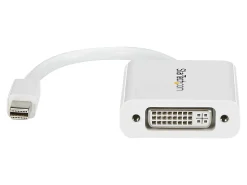 StarTech.com Mini DisplayPort® to DVI Video Adapter Converter - White - Connect a DVI display to a Mini-DisplayPort-equipped PC or Mac computer
