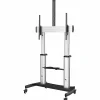 StarTech.com Mobile TV Stand, Heavy Duty TV Cart for 60-100" Display (100kg/220lb) - W/ 2 equipment shelves (STNDMTV100) - Cart -  - STNDMTV100