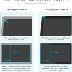 StarTech.com Monitor Privacy Screen for 21" Display - Widescreen Computer Monitor Security Filter - Blue Light Reducing Screen Protector