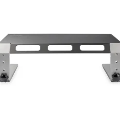 StarTech.com Monitor Riser Stand - For up to 32 Monitor - Height Adjustable - Computer Monitor Riser - Steel and Aluminum - Black, Silver