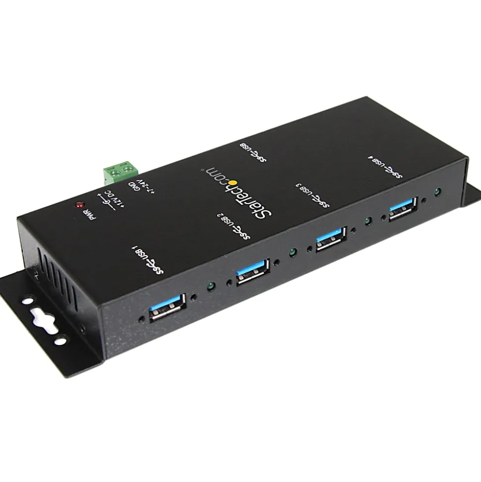 StarTech.com Mountable 4 Port Rugged Industrial SuperSpeed USB 3.0 Hub