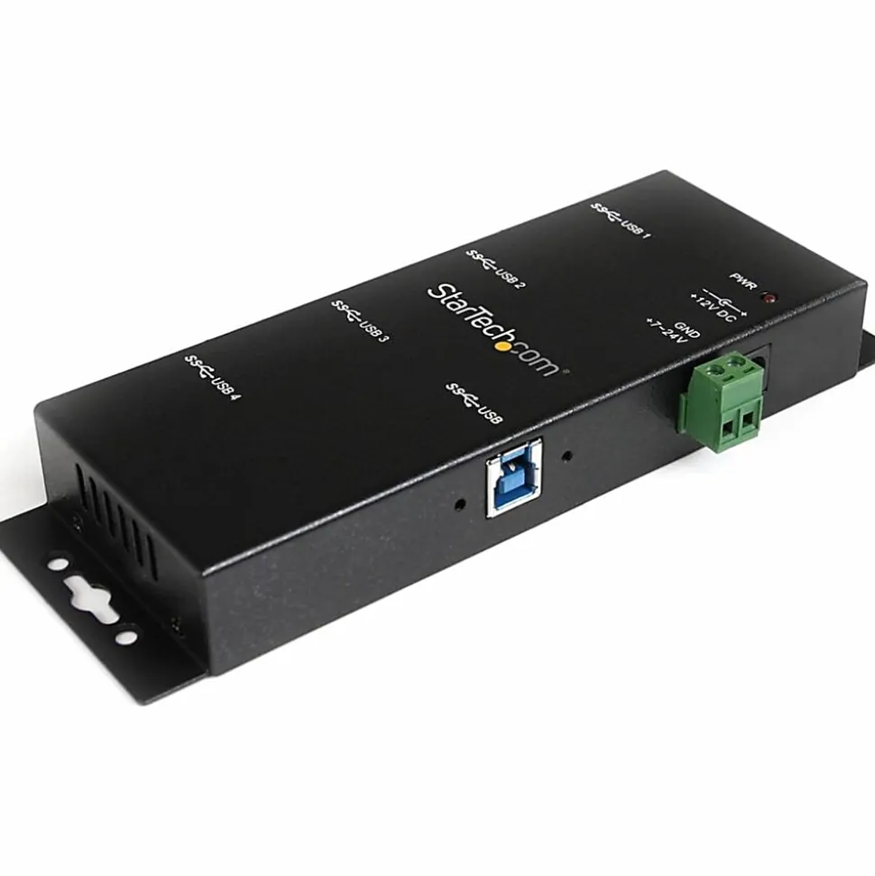 StarTech.com Mountable 4 Port Rugged Industrial SuperSpeed USB 3.0 Hub