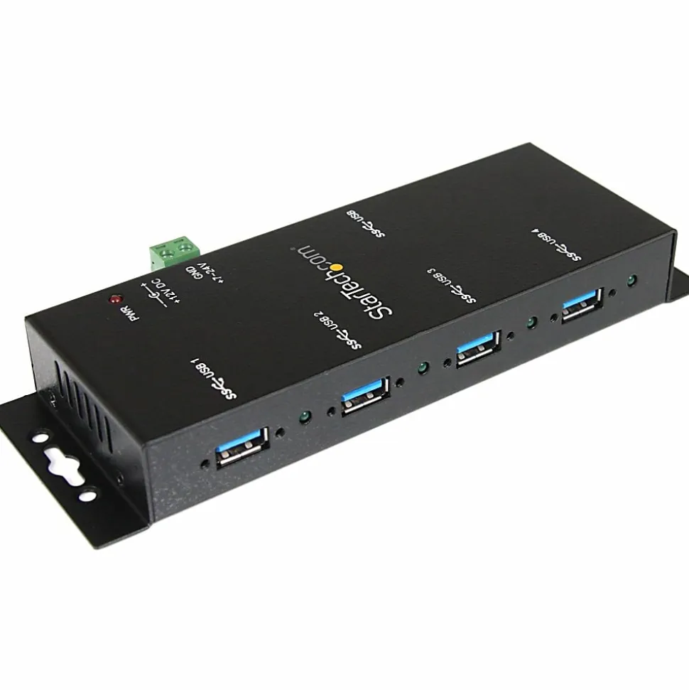 StarTech.com Mountable 4 Port Rugged Industrial SuperSpeed USB 3.0 Hub