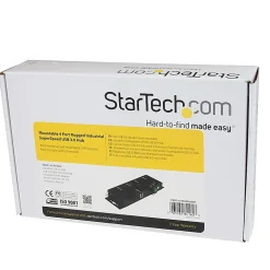 StarTech.com Mountable 4 Port Rugged Industrial SuperSpeed USB 3.0 Hub