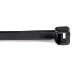 StarTech.com 1000 Pack 8" Cable Ties - Black Large Nylon/Plastic Zip Ties Adjustable Network Cable Wraps UL TAA