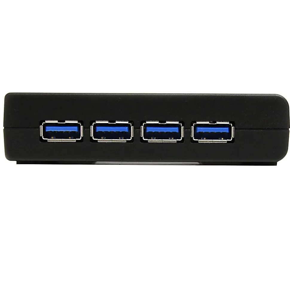 StarTech.com 4 Port Black SuperSpeed USB 3.0 Hub