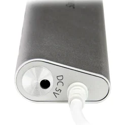 StarTech.com 7 Port Compact USB 3.0 Hub with Built-in Cable - Aluminum USB Hub - Silver