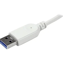 StarTech.com 7 Port Compact USB 3.0 Hub with Built-in Cable - Aluminum USB Hub - Silver