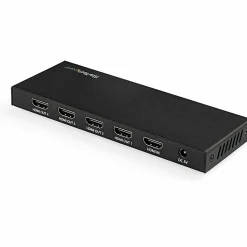 StarTech.com 4 Port HDMI Splitter - 4K 60Hz - 1x4 Way HDMI 2.0 Splitter - HDR - ST124HD202 - Displays the same image with sound on 4 screens