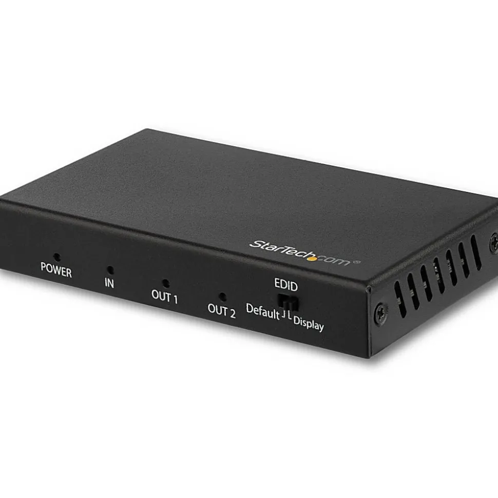 StarTech.com 2 Port HDMI Splitter - 4K 60Hz - 1x2 Way HDMI 2.0 Splitter - HDR - ST122HD202 - Displays the same image with sound on 2 screens